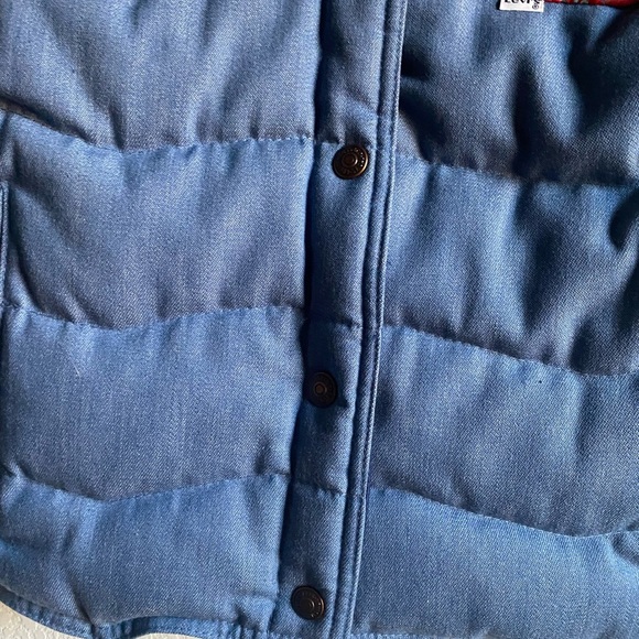 Rare Vintage Levi’s Ski Goose Down USA Made Weatern Floral Puffer Vest 11/12 - Picture 11 of 16